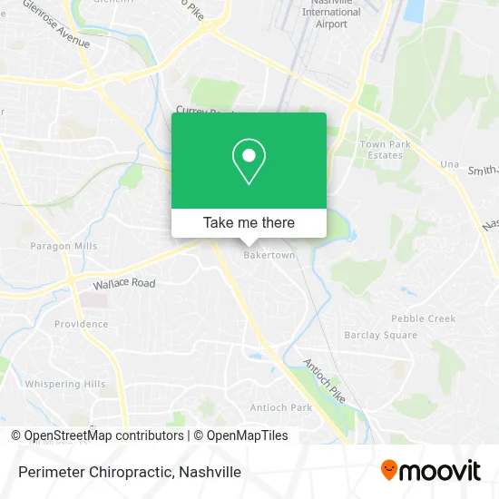 Perimeter Chiropractic map