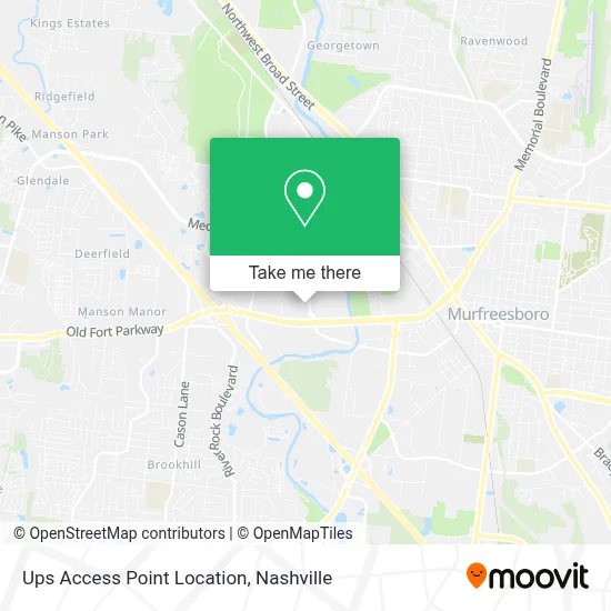 Ups Access Point Location map