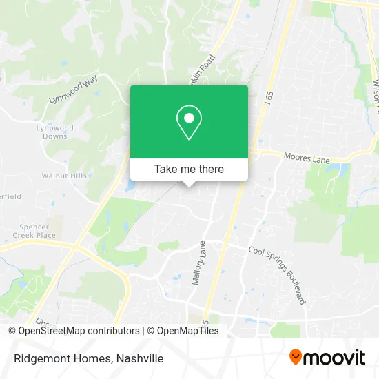 Ridgemont Homes map