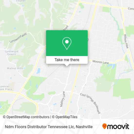 Ndm Floors Distributor Tennessee Llc map