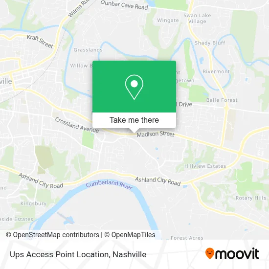 Ups Access Point Location map