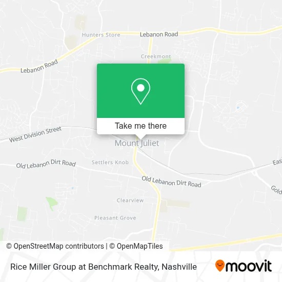 Rice Miller Group at Benchmark Realty map