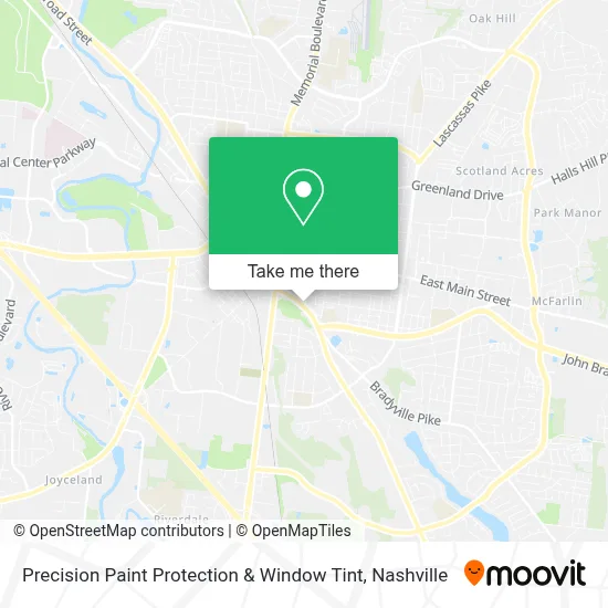 Precision Paint Protection & Window Tint map