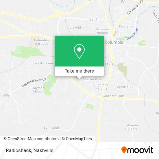 Radioshack map
