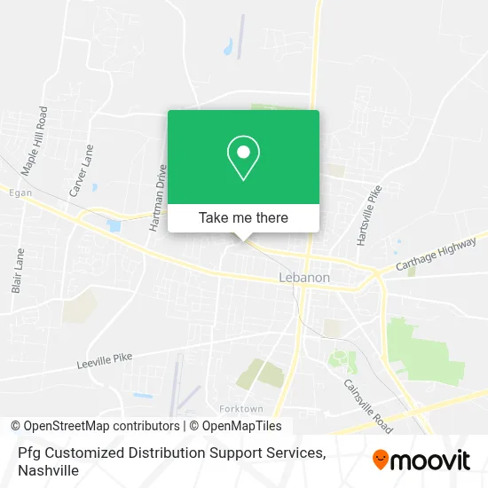 Pfg Customized Distribution Support Services map