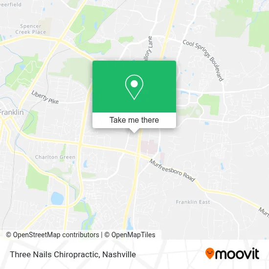 Three Nails Chiropractic map