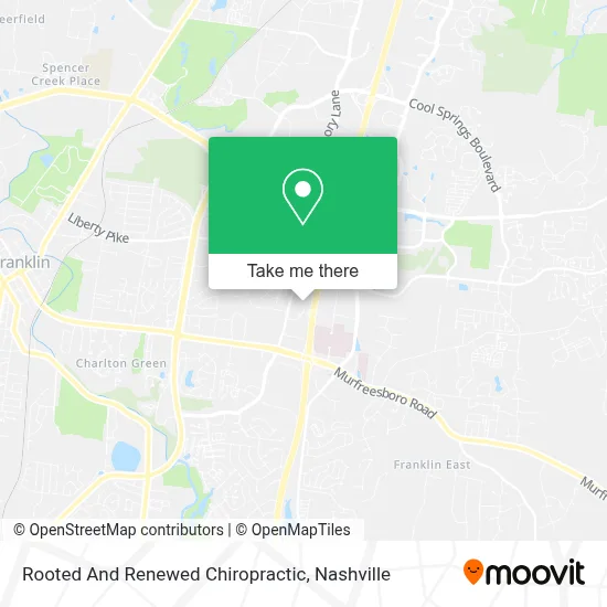 Rooted And Renewed Chiropractic map