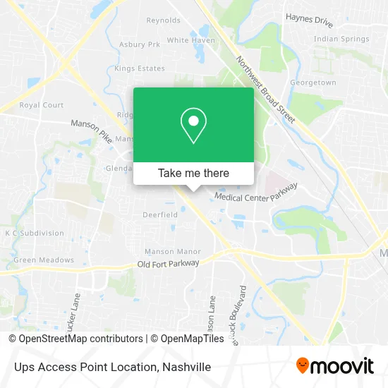 Ups Access Point Location map