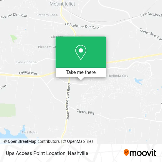 Ups Access Point Location map