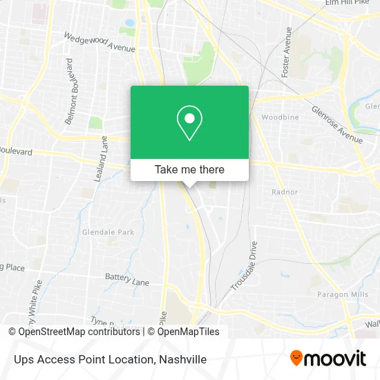 Ups Access Point Location map