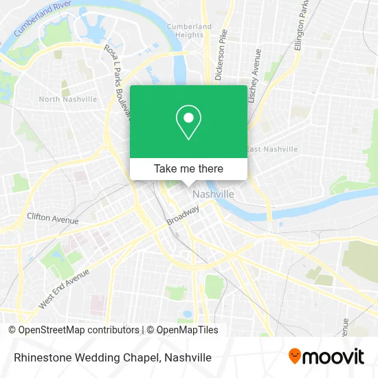 Rhinestone Wedding Chapel map