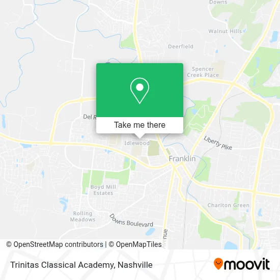 Trinitas Classical Academy map