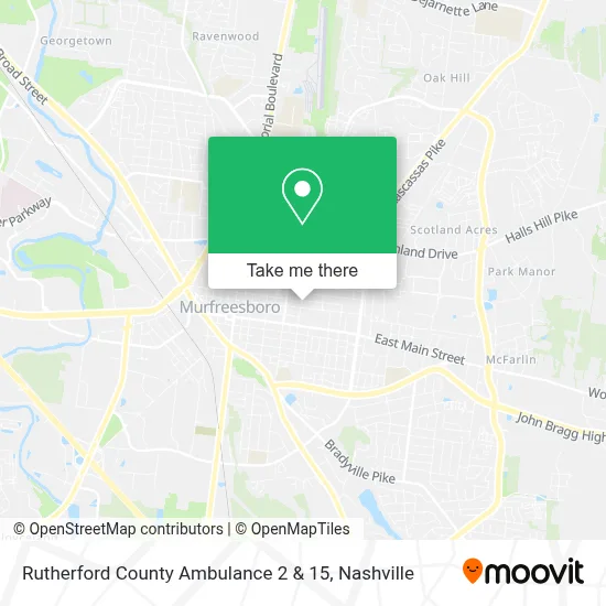 Rutherford County Ambulance 2 & 15 map