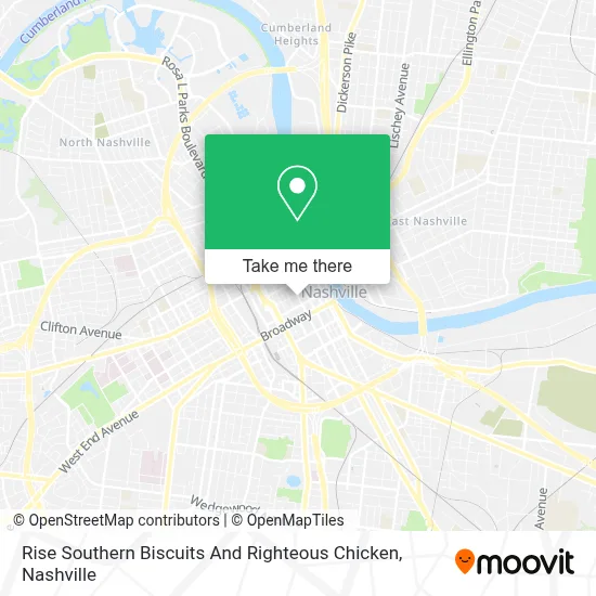 Rise Southern Biscuits And Righteous Chicken map