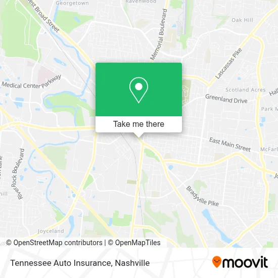 Tennessee Auto Insurance map