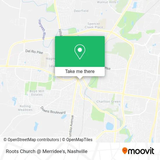 Roots Church @ Merridee's map