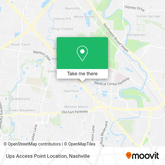 Ups Access Point Location map