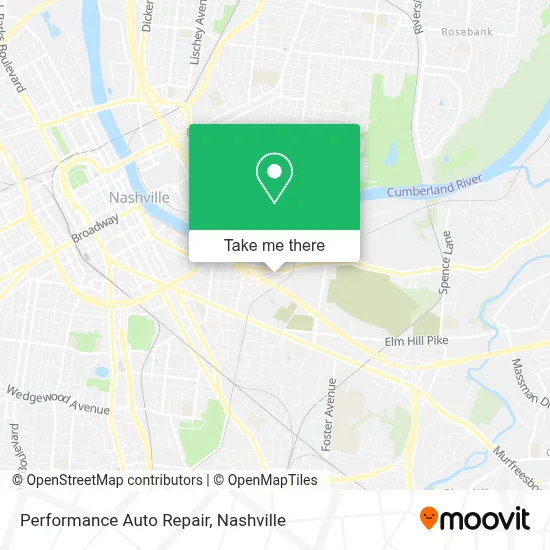 Performance Auto Repair map