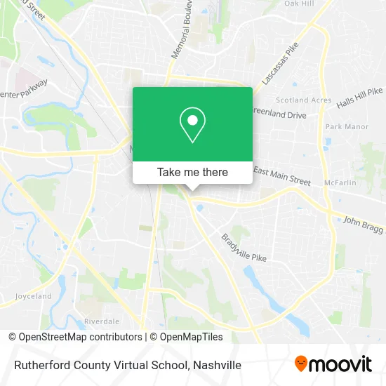 Rutherford County Virtual School map