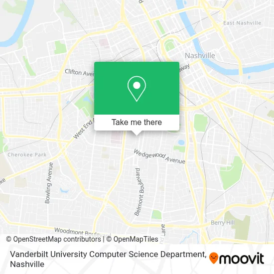 Vanderbilt University Computer Science Department map