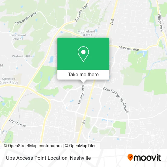 Ups Access Point Location map