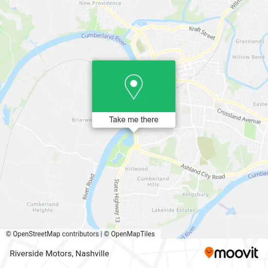 Riverside Motors map