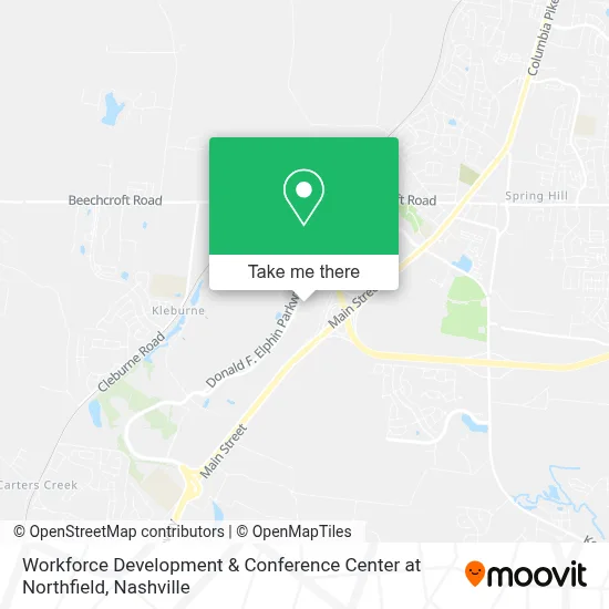 Workforce Development & Conference Center at Northfield map