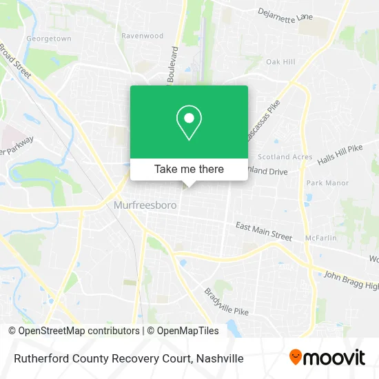 Rutherford County Recovery Court map