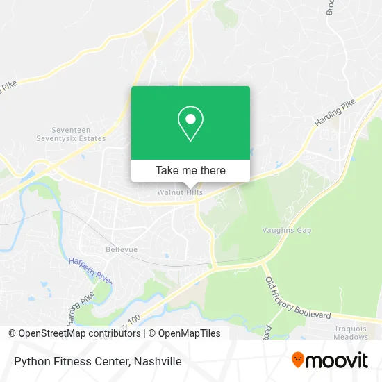Python Fitness Center map