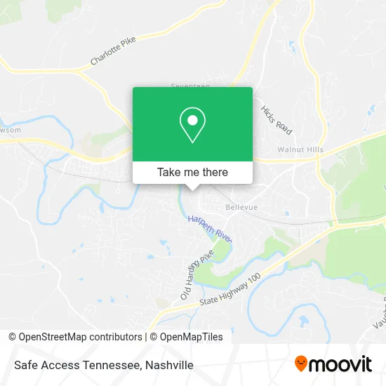 Safe Access Tennessee map