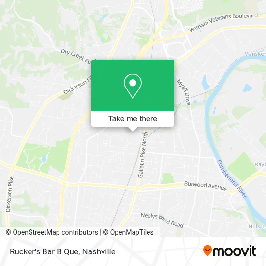 Rucker's Bar B Que map