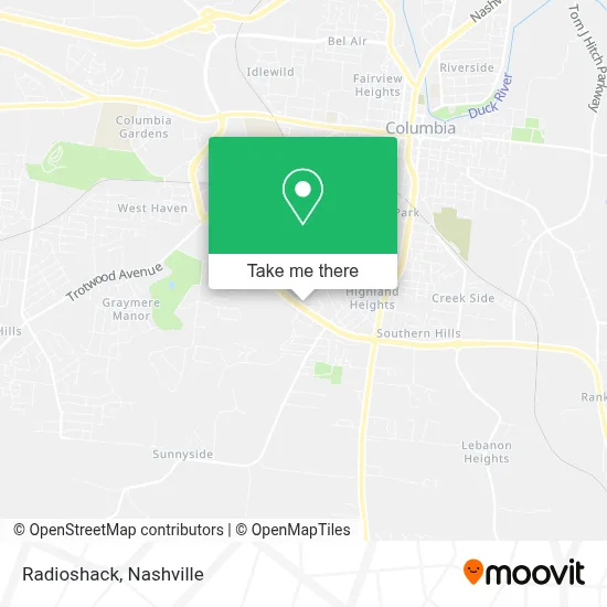 Radioshack map