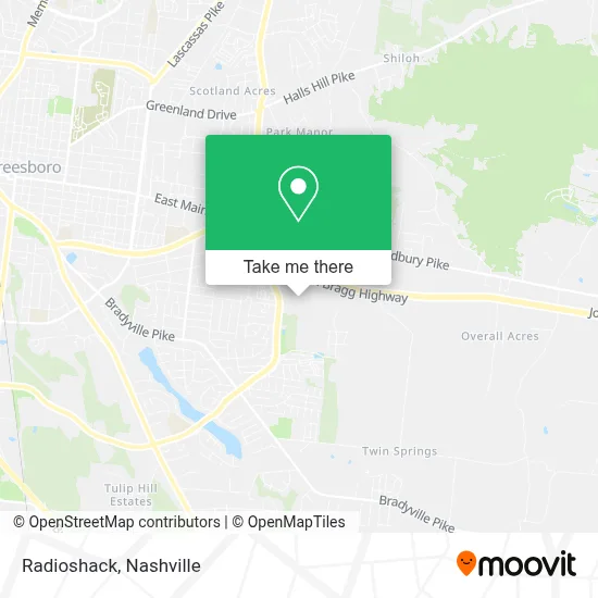 Radioshack map