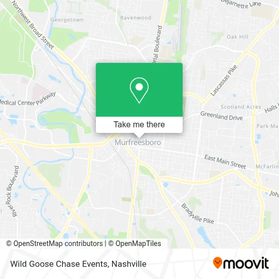 Wild Goose Chase Events map