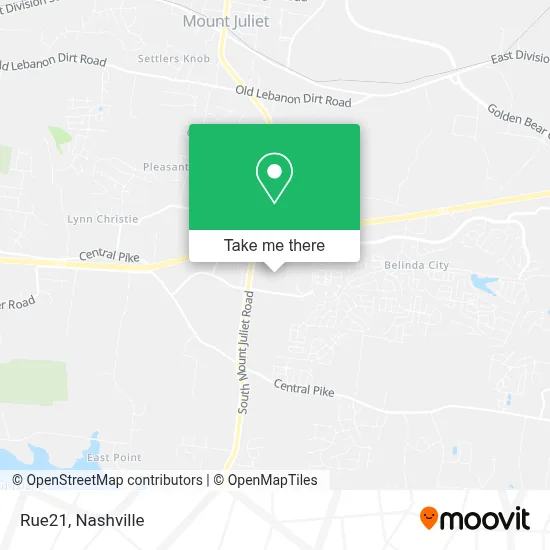 Rue21 map