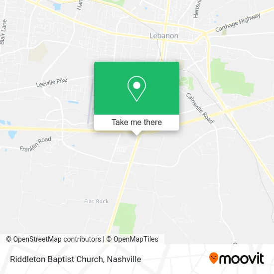 Riddleton Baptist Church map
