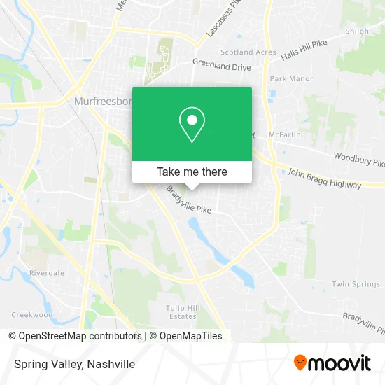Spring Valley map
