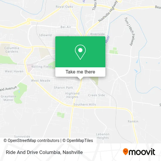 Ride And Drive Columbia map