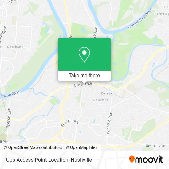 Ups Access Point Location map
