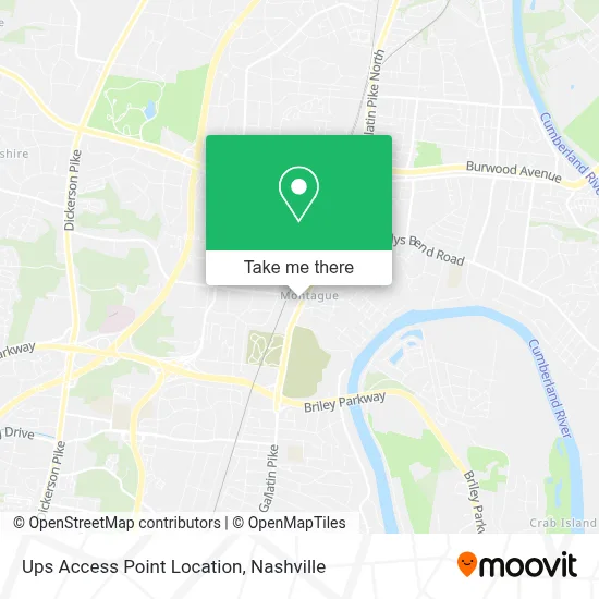 Ups Access Point Location map