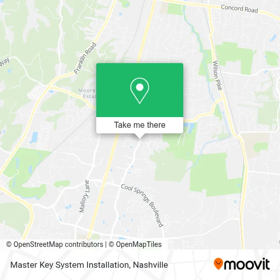 Master Key System Installation map