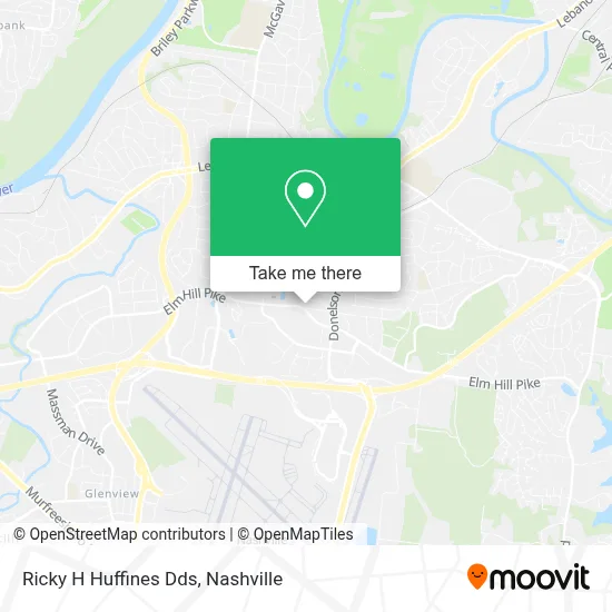 Ricky H Huffines Dds map