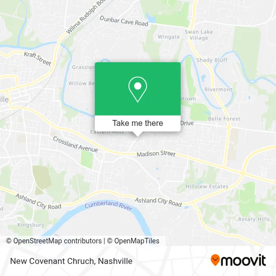 New Covenant Chruch map