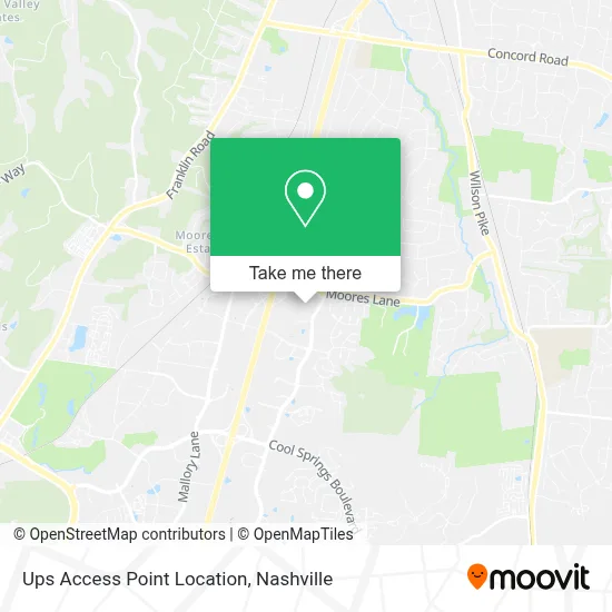 Ups Access Point Location map