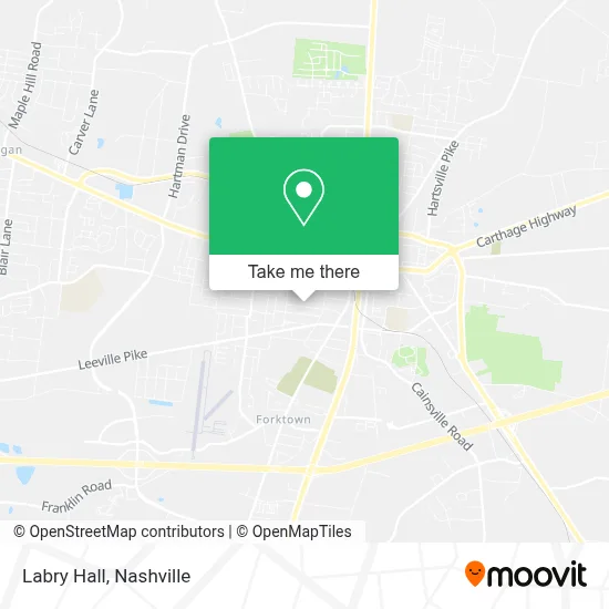 Labry Hall map