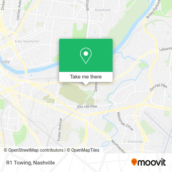 R1 Towing map
