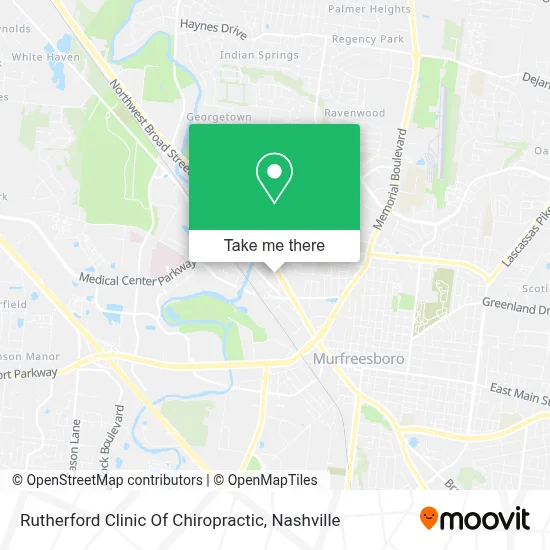 Rutherford Clinic Of Chiropractic map