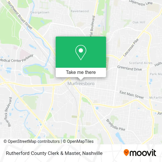 Rutherford County Clerk & Master map