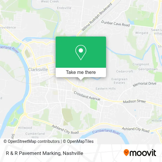 R & R Pavement Marking map