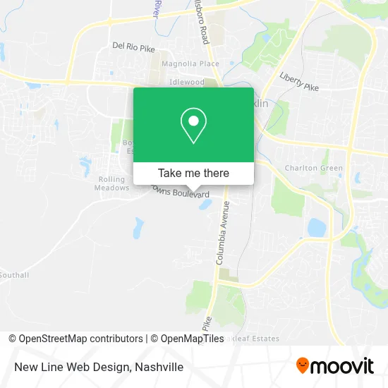 New Line Web Design map